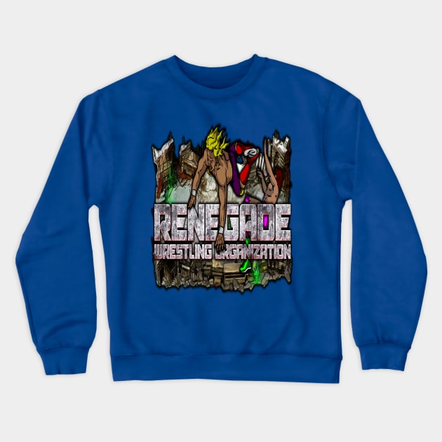 RWO Renegade Wrestling Organization Crewneck Sweatshirt by steeldragon